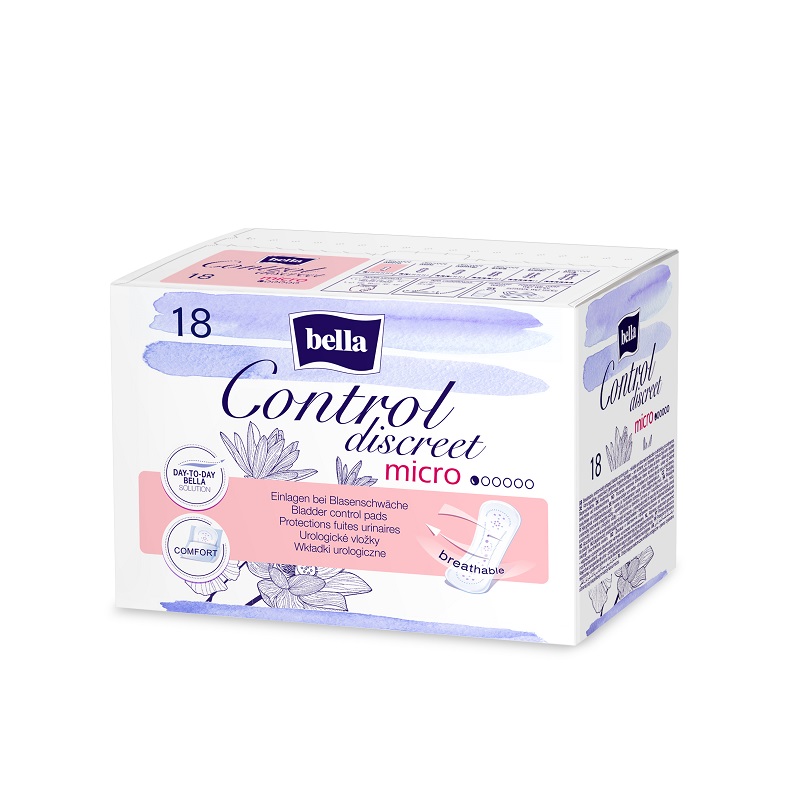 Absorbante, Control Discreet Micro, 18 buc, Bella